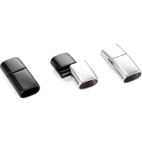 2020 2 Sets Of Stainless Steel Magnetic Buckle Bracelet Connectors For DIY Leather Bracelets, Ropes, Jewelry, Accessories