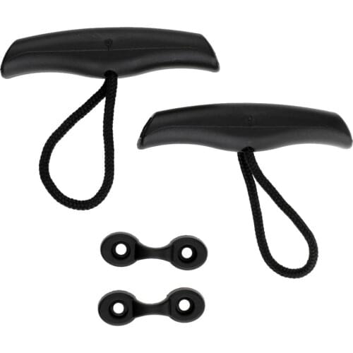 2 Pieces Kayak Canoe Boat Toggle Carry Handles Replacement with Deck Loops
