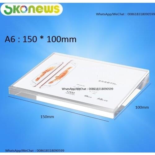 5 pcs Mobile Phone Clear Acrylic Table Price Tag Advertising Sign Display Stand Holder