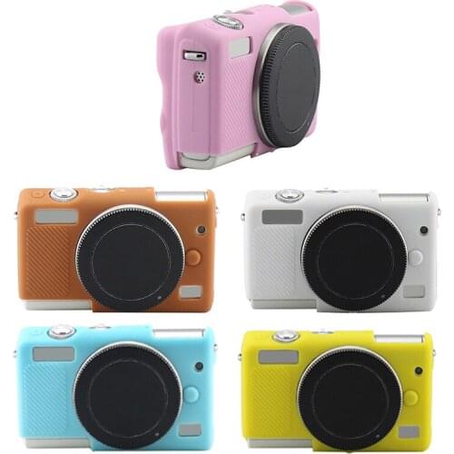 8 Colors Soft Silicone Rubber Camera Case Cover Body Protective Skin Bag For Canon EOS M100 Camera Rubber Skin Case