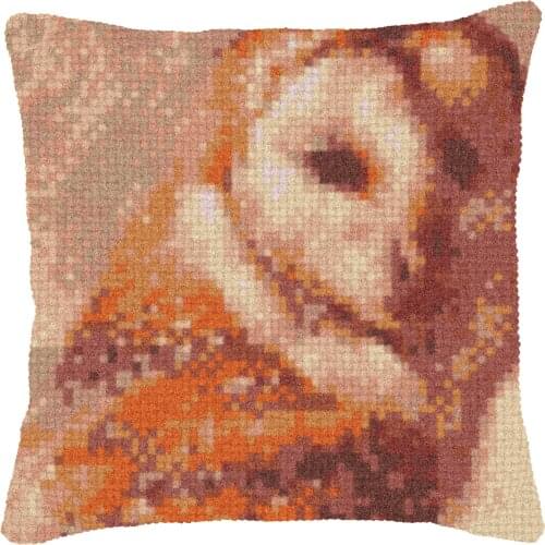 Animal Owl DIY Latch Hook Rug Kit 3D Segment Embroidery Pillow Wool Cross Stitch Carpet Set Crafts