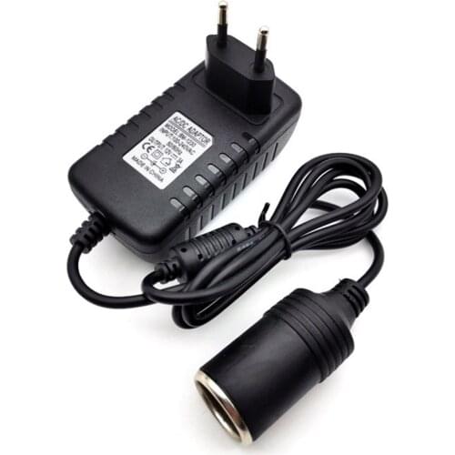 220V AC to DC 12V 1A 2A 3A Car Cigarette Lighter Charger Transformer Adapter Socket Car Electronic Devices EU UK US AU Plug