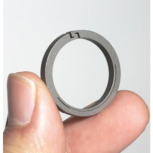 Real Titanium Key Ring EDC Rope Drop Hanging Buckle For Key Rings Holder Quickdraw High Quality Car Keychain Connection Carbine