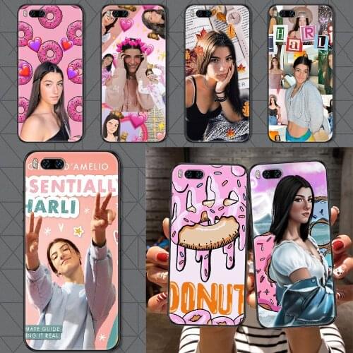 Charli Damelio Girl Phone case For Xiaomi Mi Max Note 3 A2 A3 8 9 9T 10 Lite Pro Ultra black tpu coque art hoesjes fashion shell