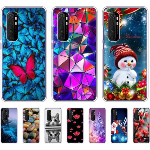 For Xiaomi Mi Note 10 Lite Case 6.47"inch Silicon Soft Tpu Back Phone Cover for Note10 Lite case Protective Coque Bumper Shell