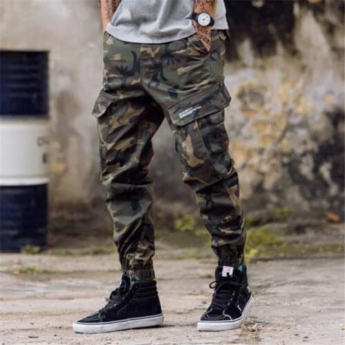 Fashion Army classic pants jeans cotton street mens brand designer pants military trousers large pocket men