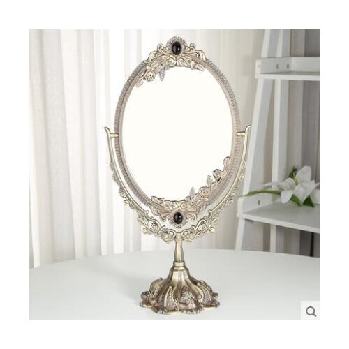 European retro large size doble face glass mirror metal round mirror bathroom mirror decorative mirrors for home decoration 330C