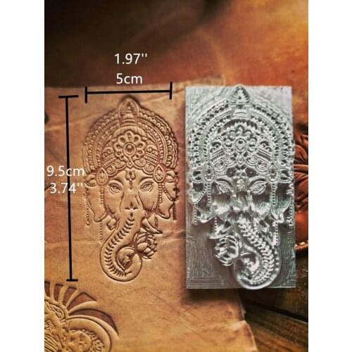 Flower pattern Hand-work unique design leather working tools carving punches stamp craft leather with leather carving tools