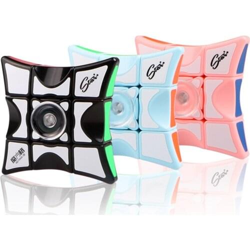Fingertips Decompress Cube Portable Lightweight Magic Square Antistress Toys Magic Puzzle Fingertip Cube 1x3x3 for Children