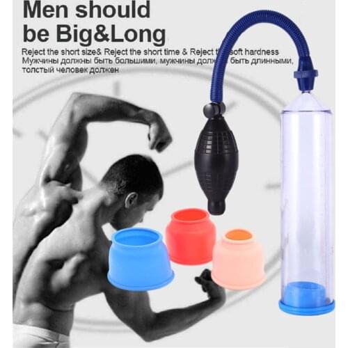 Handsome UP Penis Pump Male penis enlargement training cock extender Dildo Extension Vacuum Pump Aid Impotence Sex Toys For Man