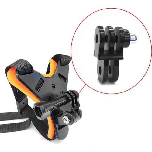 Motorcycle Helmet Bracket Holder Mount Motorbike Helmet Chin Bracket for Gopro Hero 7/6/5 SJ4000 Sports Action Camera