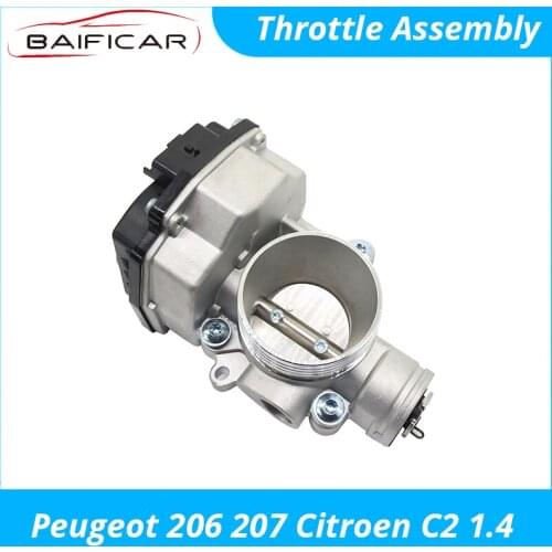 Baificar Brand New Genuine Throttle Assembly Body 9640796280 for Peugeot 206 207 Citroen C2 1.4
