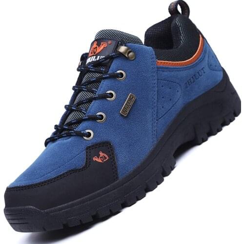 Autumn Winter Men Boots Sneakers Men Suede Leather Unisex Work Ankle Boots With Fur Non-slip Trekking Boots For Couple Size36-46