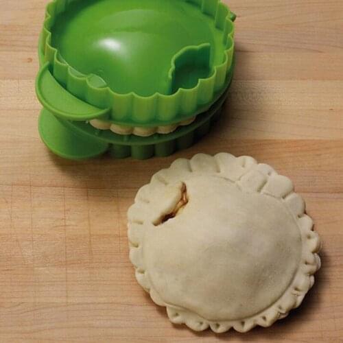 R2JC Plastic Manual Hand Press Biscuit Cutter Fruit Pie Cookie Mold Fondant Cake Mold
