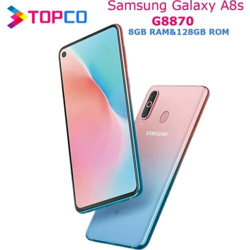 Samsung Galaxy A8s G8870 Dual Sim Octa Core 6.4" 4 Cameras 8GB RAM 128GB ROM Original Mobile Phone Snapdragon 710 NFC