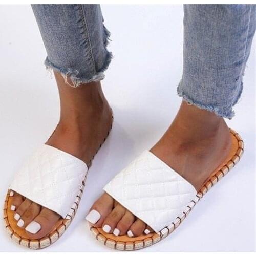 Women Fashion Flat Bottom Sandals Summer 2021 New Soft Comfortable Flip Flops Female Solid Color Casual Slippers Zapatos Mujer