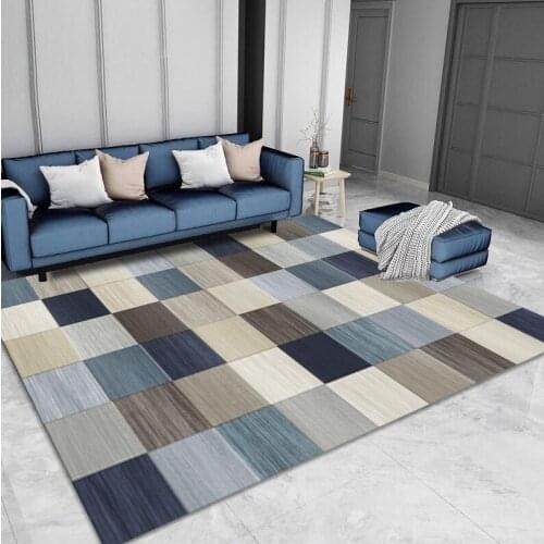 Modern simple art abstract geometry living room carpet tea table bedroom full carpet North European rectangular custom