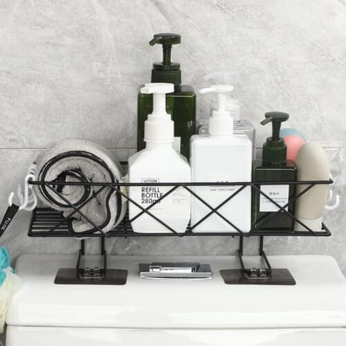 Bathroom Toilet Racks Household Free Punch Shower Gel Storage Wall-mounted Multi-function Storage Toilet Rack