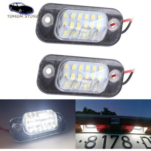 2Pcs No Error LED License Number Plate Light for Seat Ibiza 6K Cordoba 6K Cordoba Vario 6K VW Polo 3 Golf 3 1H1 Golf 3 Cabriolet