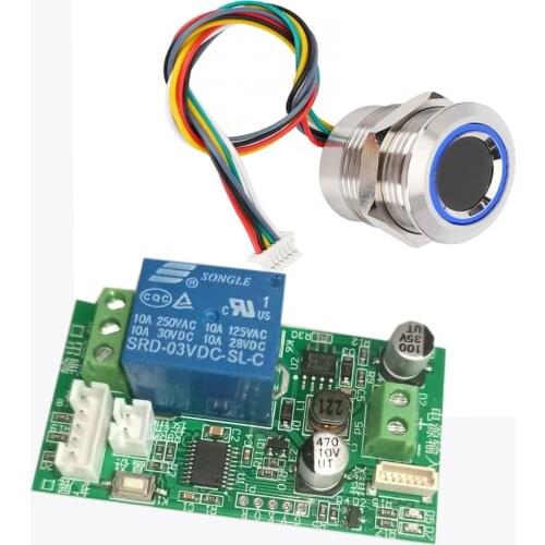Fingerprint Reader Access Control Board DC 12V 24v Electric Control Switch Recognition Module Electronic Lock Controller