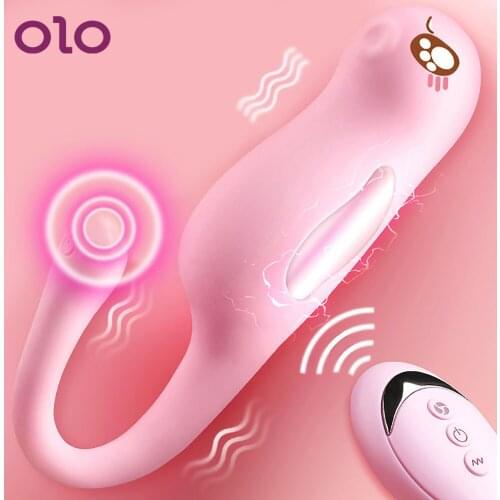 OLO 7 Speeds Electric Shock Vibrator Orgasm Remote Control Jump Egg G-spot Clitoris Stimulator Sex Toys For Woman