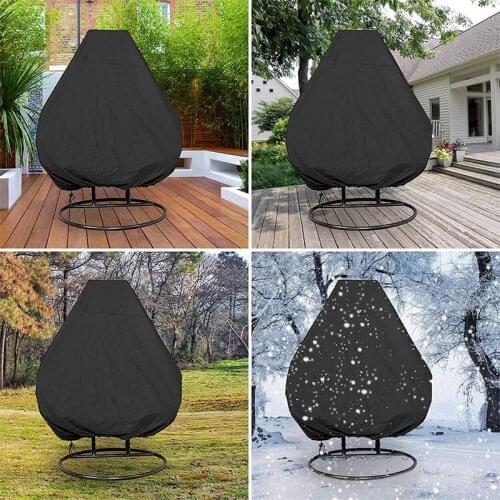 Waterproof Patio Chair Cover Egg Swing Chair Dust Cover Protector With Zipper Protective Case Outdoor Hanging Chair Covers