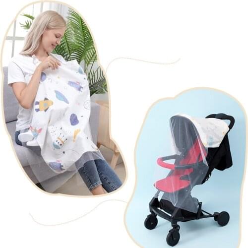 Breathable Baby Feeding Nursing Covers Mum Breastfeeding Nursing Poncho Cover Up Adjustable Privacy Apron Outdoors Nursing Cloth