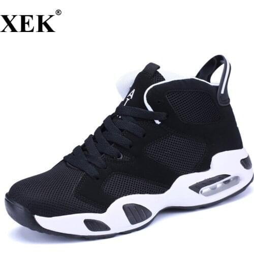 XEK 2018 New Running Sneakers For Men Air Mesh Sport Shoes Outdoor Breathable Walking Running Shoes For Men Women Sneakers JH54