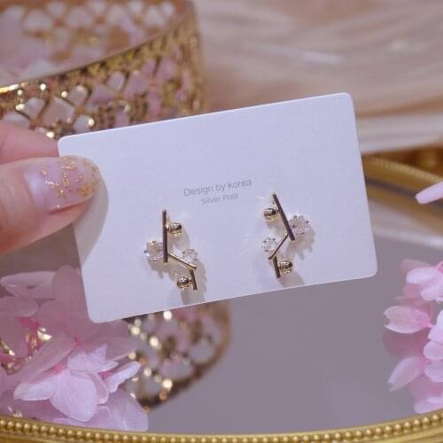 New S925 Silver Needle Branch Super Flash A Zirconia Exquisite Design Womens Earrings To Send Girlfriend Birthday Gifts