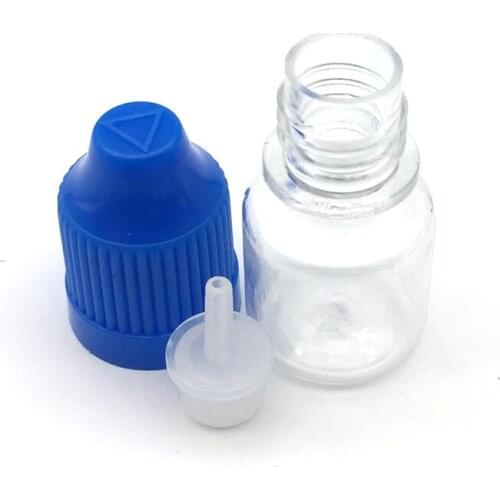 10pcs 3ml Eye Dropper Bottles Empty Plastic Container With Childproof Cap For Liquid Small Needle Vial