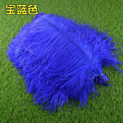 Cheap for Sale 50pcs DIY Dyed Fluffy ostrich Feather Colorful Wedding Decorations Elegant Party Clothes Feathers 40-45cm