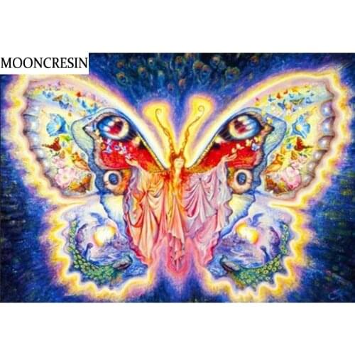 5D Diamond Painting Kit Animal Diy Craft Cross Stitch Diamond Embroidery Needlework Stich Mosaic Picture Butterfly Home Decor