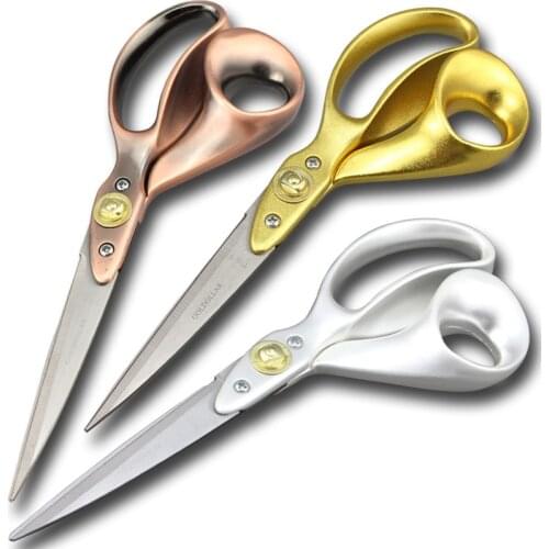 9inch Fabric Scissors Stainless Steel Sewing And Needlework Tools Clothing Craft Tailors Scissors Embroidery Sew Accessories E