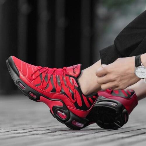 Air Cushion Shock Absorption Men Sneakers Fashion Casual Shoes Men Breathable Jogging Footwear Non-slip Walking Shoes Men