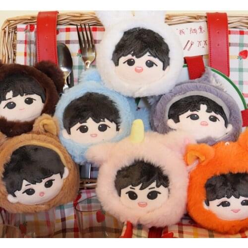 Anime TNT Teens Ding Cheng Xin Song Yaxuan Liu Yaowen Cat Ear 10cm Plush Doll Toy Pendant Strap Keychain Toy Accessory Cosplay