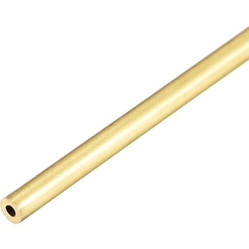 Uxcell Brass Round Tube 300mm Length 2mm OD 0.5mm Wall Thickness Seamless Straight Pipe Tubing