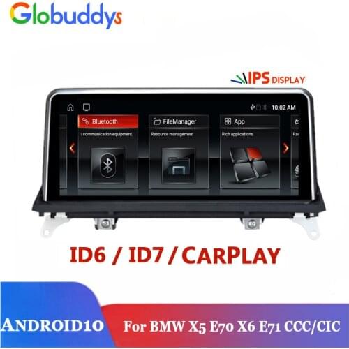 CarPlay,Android Radio For BMW X5 X6 E70 E71 2007-2013,Auto Stereo,Multimedia Player,idrive,Steering compatible