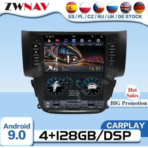 Carplay Tesla Screen Android Video Player For Nissan Sylphy 2012 2013 2014 2015 2016 2017 Radio Receiver Audio Stereo Head Unit