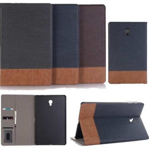 Business Leather Case For Samsung Galaxy Tab A A2 10.5 2018 T590 T595 Case Tablet Support stand Smart Cover with Card Solt+Gift