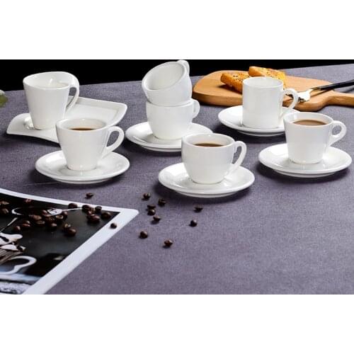 Ceramic Mini Coffee Mug Household Ceramic Coaster Spoon Afternoon Tea Table Decoration Home Desktop Decoration Exquisite Gift