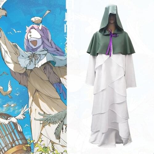 Anime The Promised Neverland Yakusoku no Neverland Halloween Mujika Cosplay Costumes Robe Cloak Dresses Suits for Women Girls