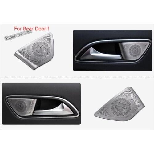 Lapetus Interior For Mercedes-Benz GLA / CLA 200 220 X156 2015 - 2019 Rear Car Door Stereo Speaker Audio Loudspeaker Cover Trim