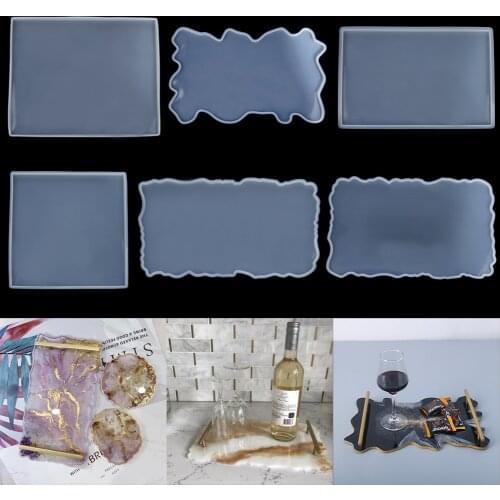 Tray Crystal Epoxy Resin Mold Fruit Plate Casting Silicone Mould Tray Silicone Molds For DIY Epoxy Resin Handmade Crafts Tools