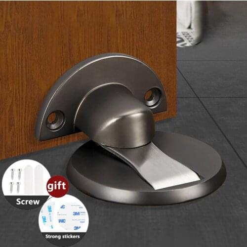 Magnet Door Stops Magnetic Door Stopper Non-punch Seven Colors Available Door Holder Hidden Doorstop Furniture Door Hardware