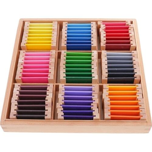 Montessori Sensory Box Color Material Learning Educational Toy Birthday Gift for Child Kids