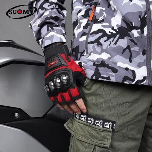 Motorcycle Gloves Motorcycle Half Finger Racing Equipment Knight Anti-fall Mens Carbon Fiber Cycling Gloves