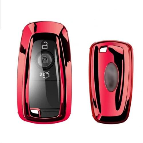 New Soft TPU Car Key Case Full Cover For Ford Fusion Mustang Explorer F150 F250 F350 EcoSport Edge S-MAX Ranger Lincoln Mondeo