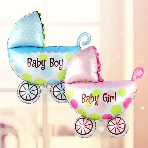 Wholesale Aluminum Flm Balloons Baby Children Birthday Party Decoration Baby Welcome Party Stroller Balloons