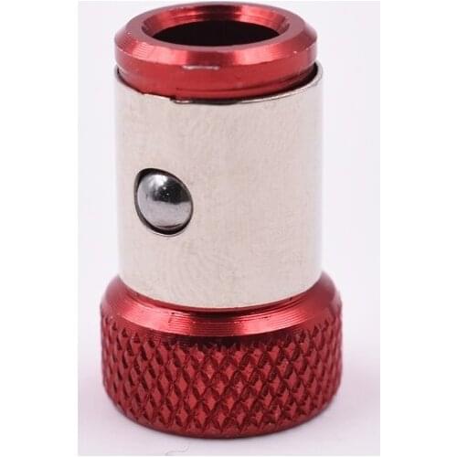 Screwdriver Magnetizer Ring 6.35mm Removable Magnet Screwdriver Driver Hex Magnetic Coil Head 3 Color Metal Bit Screwdriver Head