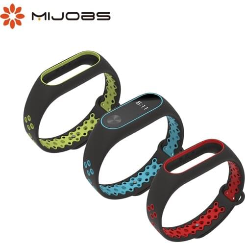 Strap for Mi Band 2 Bracelet Wristband for Xiaomi Band 2 Silicone Breathable Wrist Opaska Pasek for Miband Correa Wrist Straps